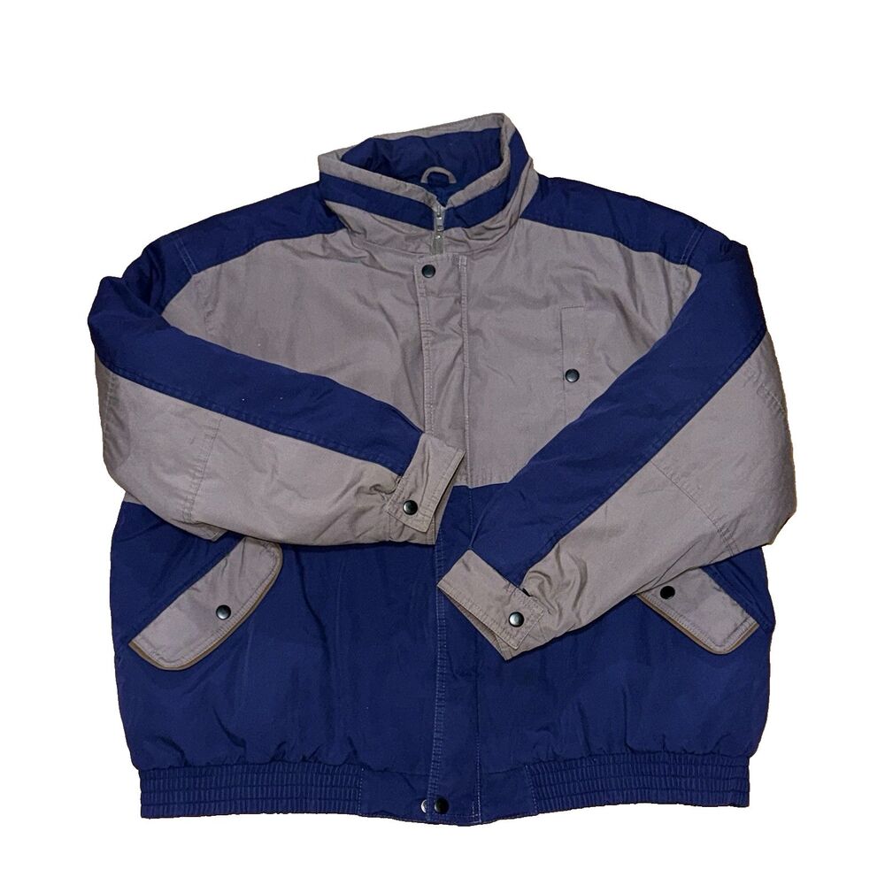 Vintage 80s MacGregor Men’s Colorblock Retro Blue Jacket Sz XL
